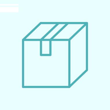  kutu web simgesi. Vektör illüstrasyonu 