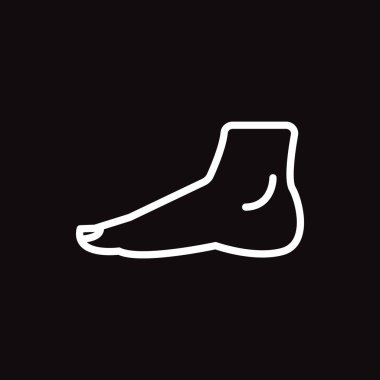 ayak web simgesi. Vektör çizim 