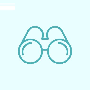 Dürbün web simgesi. Vektör çizim 