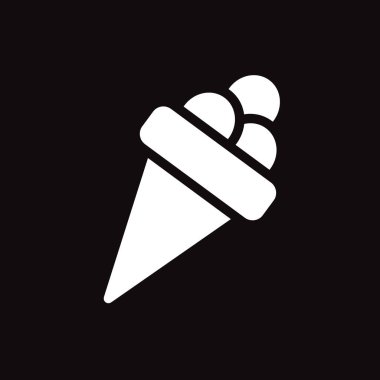 dondurma web simgesi. Vektör çizim. 