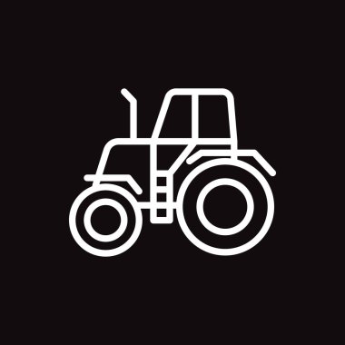 Traktör web simgesi. vektör çizim.