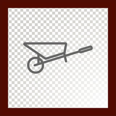 el arabası web simgesi. Vektör çizim.