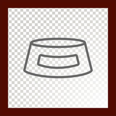 köpek kase web simgesi. Vektör çizim 