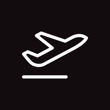 uçak web simgesi. Vektör çizim 