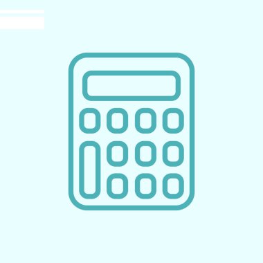 hesap makinesi web simgesi. vektör çizim  