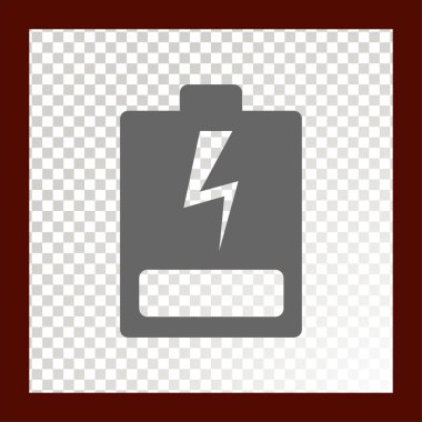 Akümülatör web simgesi. vektör çizim. 