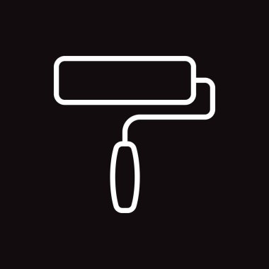 Fırça web simgesi. vektör çizim 