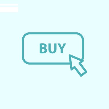 Web simgesi satın. Vektör çizim 