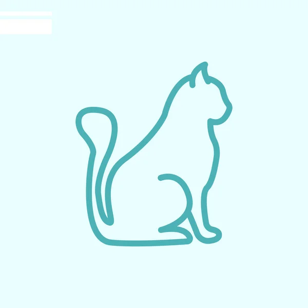 Kat pictogram — Stockvector