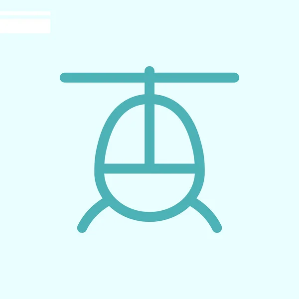 Helicopter Web Icon Vector Illustration — Stock Vector