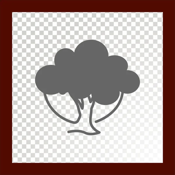 Icono Web Del Árbol Ilustración Vectorial — Vector de stock