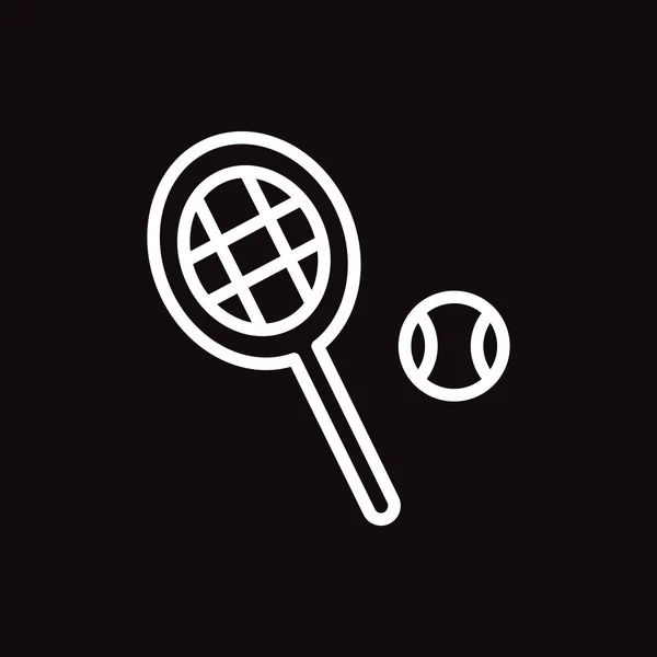 Icône Web Tennis Illustration Vectorielle — Image vectorielle