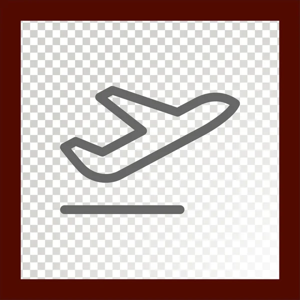 飛行機 Web アイコン ベクトル図 — ストックベクタ
