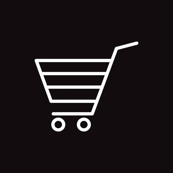 Shopping Cart Web Icon Vector Illustration — Stock Vector