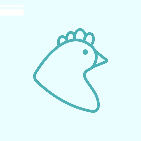 Hühnernetz Symbol Vektorillustration — Stockvektor