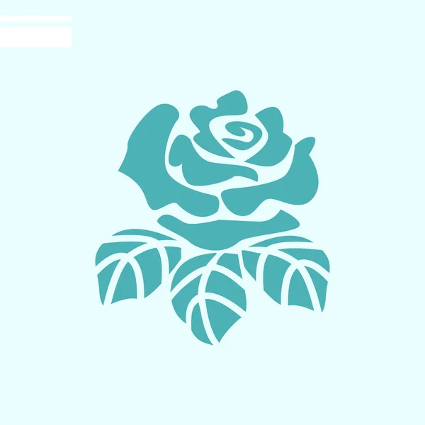 Icône Web Rose Illustration Vectorielle — Image vectorielle