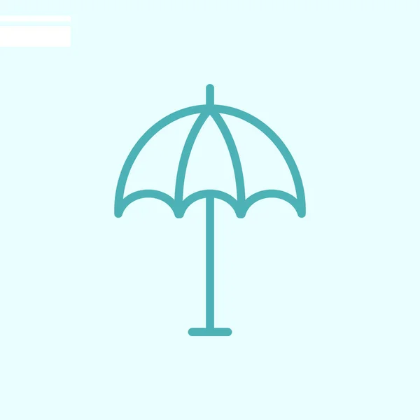 Umbrella Web Icon Vector Illustration — Stock Vector