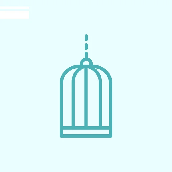 Веб Значок Пташиної Клітки Векторна Ілюстрація — стоковий вектор