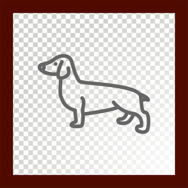 Icono Web Del Perro Ilustración Vectorial — Vector de stock