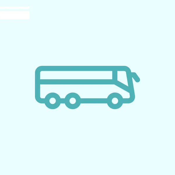 Bus Web Icon Vector Illustration — Stock Vector