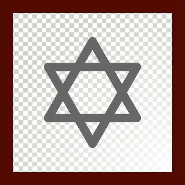 Jewish star icon — Stock Vector