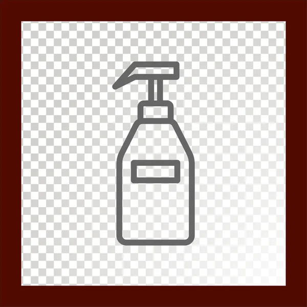 Bath Bottle Web Icon Vector Illustration — Stock Vector