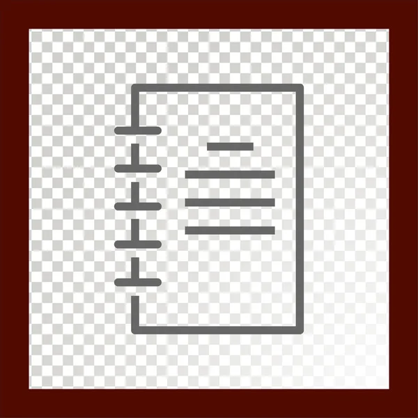 Notebook flat icon — Stock Vector