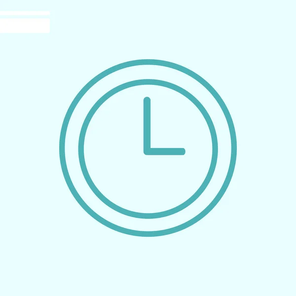 Reloj Icono Web Ilustración Vectorial — Vector de stock