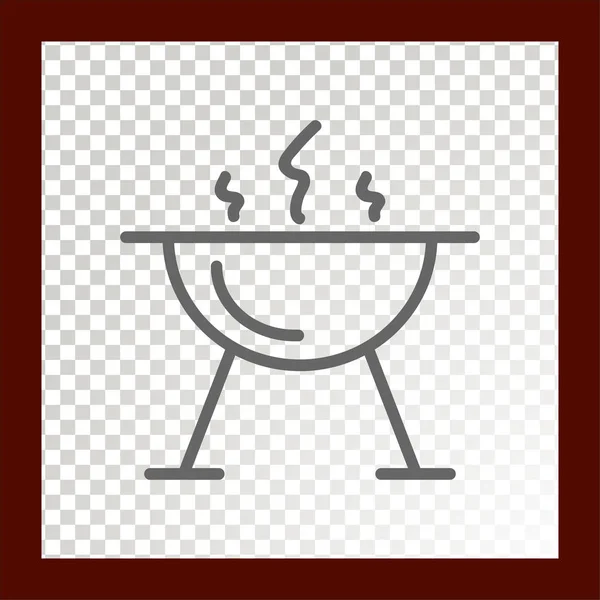 Barbecue Web Icon Vector Illustration — Stock Vector