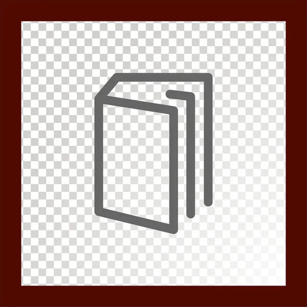 Book Flat Icon Vector Illustration — Stock Vector