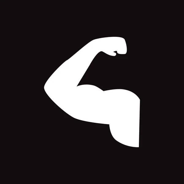 Sterke Man Biceps Vectorillustratie Tonen — Stockvector