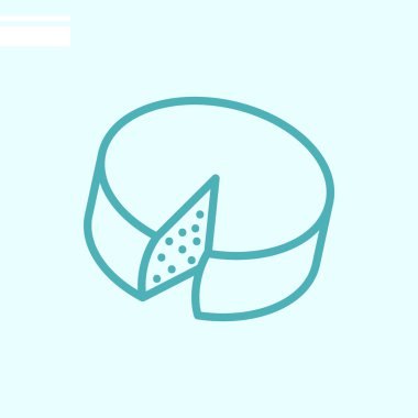  peynir web simgesi. Vektör çizim 