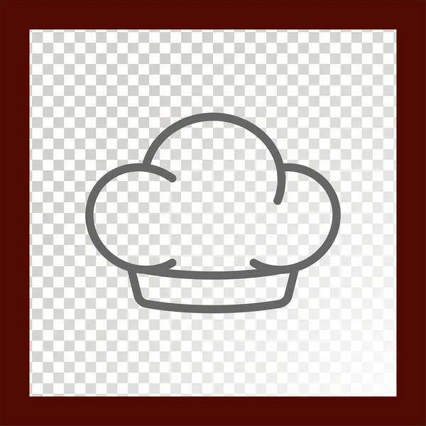 Chapeau Web Icône Chef Illustration Vectorielle — Image vectorielle