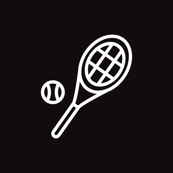 Ikona Webové Tenis Vektorové Ilustrace — Stockový vektor