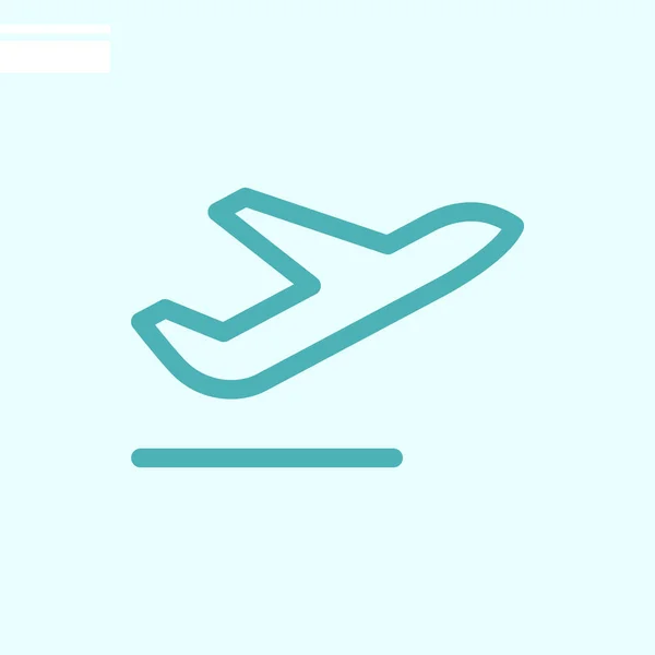Icono Web Del Avión Ilustración Vectorial — Archivo Imágenes Vectoriales