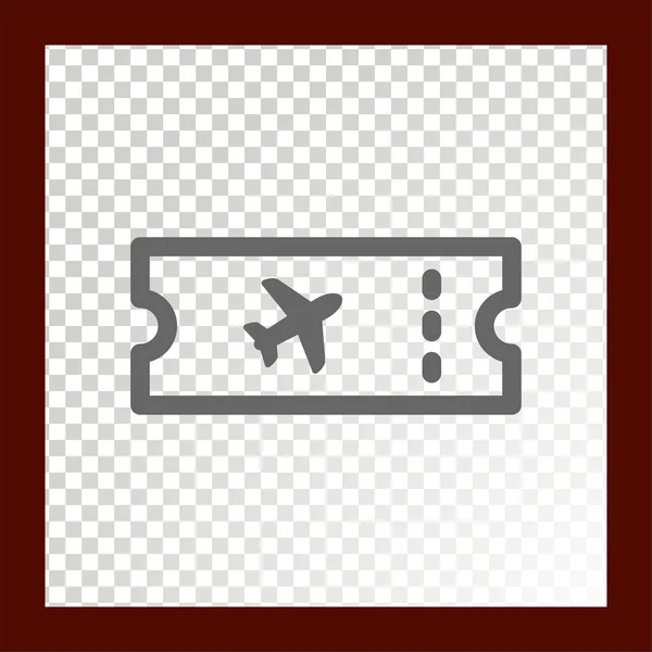 Ticket Web Icon Vector Illustration — Stock Vector
