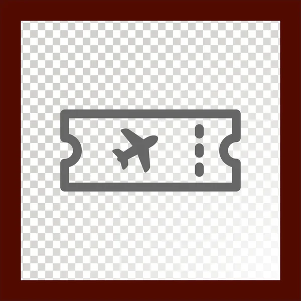 Ticket Web Pictogram Vectorillustratie — Stockvector