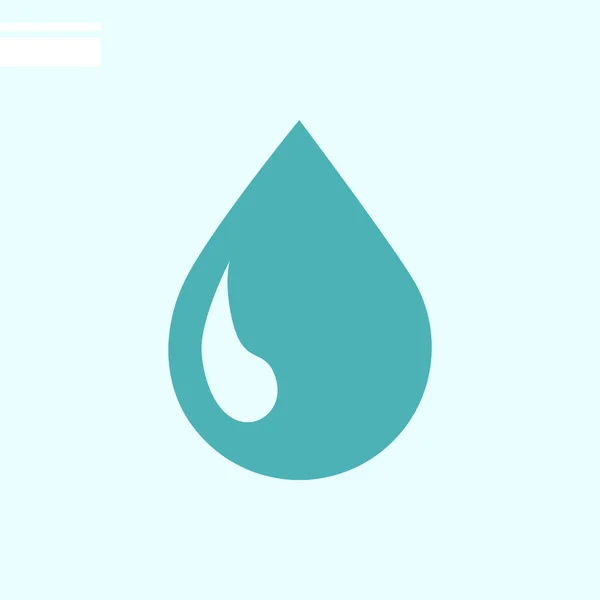 Drop Web Icoon Vectorillustratie — Stockvector