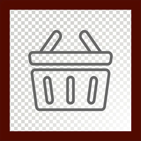 Shopping Cart Web Icon Vector Illustration — Stock Vector