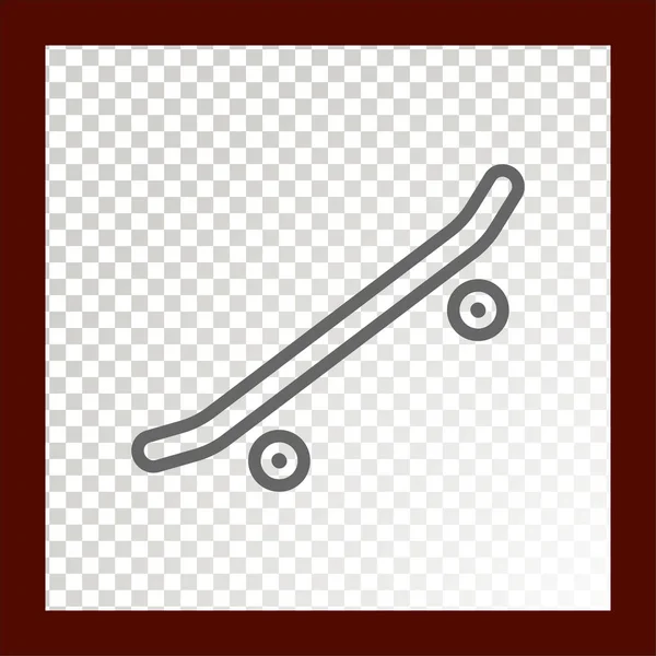 Skateboard Web Icon Vector Illustration — Stock Vector