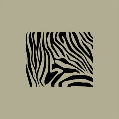 Zebra simgesi vektör illüstrasyonu 