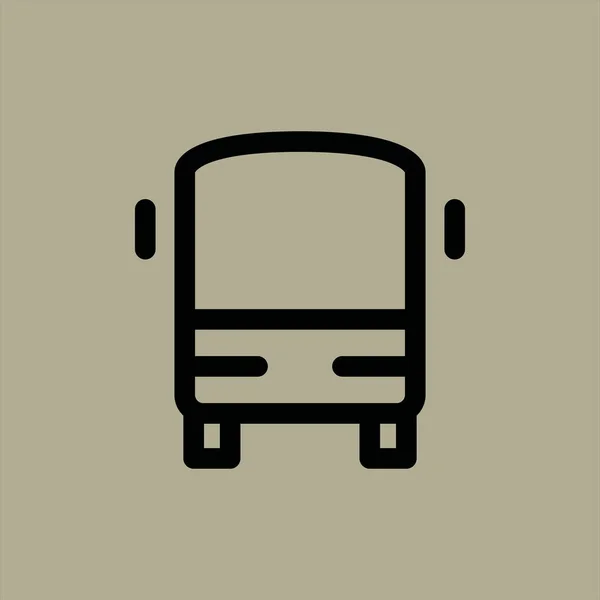 Icono Bus Vector Ilustración — Archivo Imágenes Vectoriales