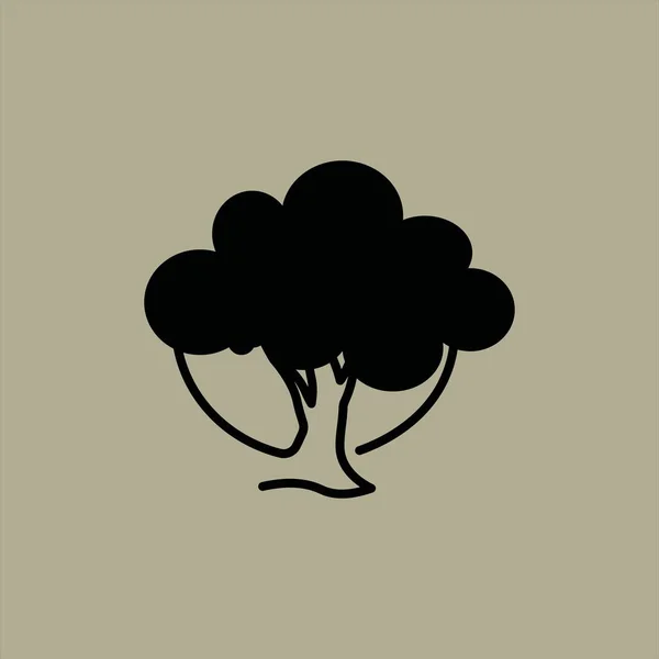 Tree Icon Vector Illustration — Stock Vector
