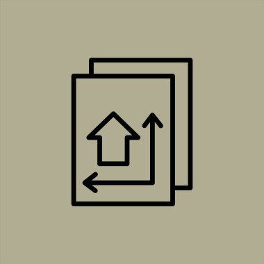 ok simgesi vektör illüstrasyonu 