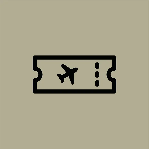 Icono Ticket Vector Ilustración — Vector de stock