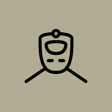 tren simgesi vektör illüstrasyonu 