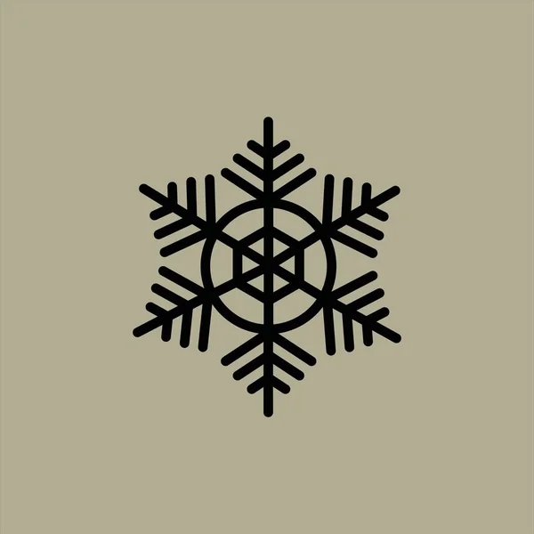 Snowflake Icon Vector Illustration — Stock Vector