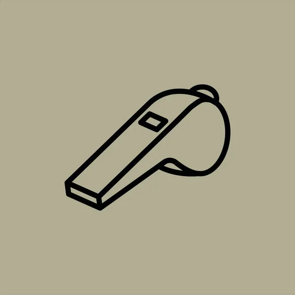 Whistle Icon Vector Illustration — Stock Vector