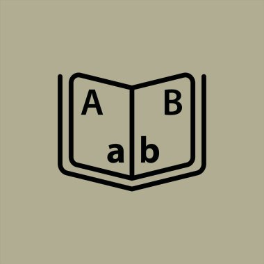 kitap simgesi vektör illüstrasyonu 