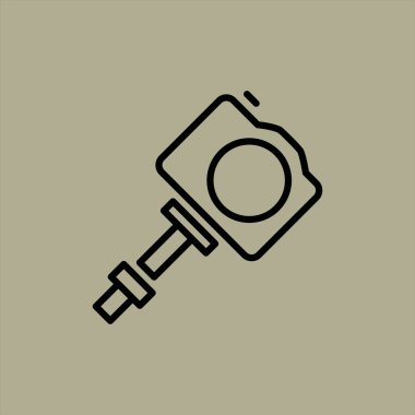 kamera simgesi vektör illüstrasyonu 